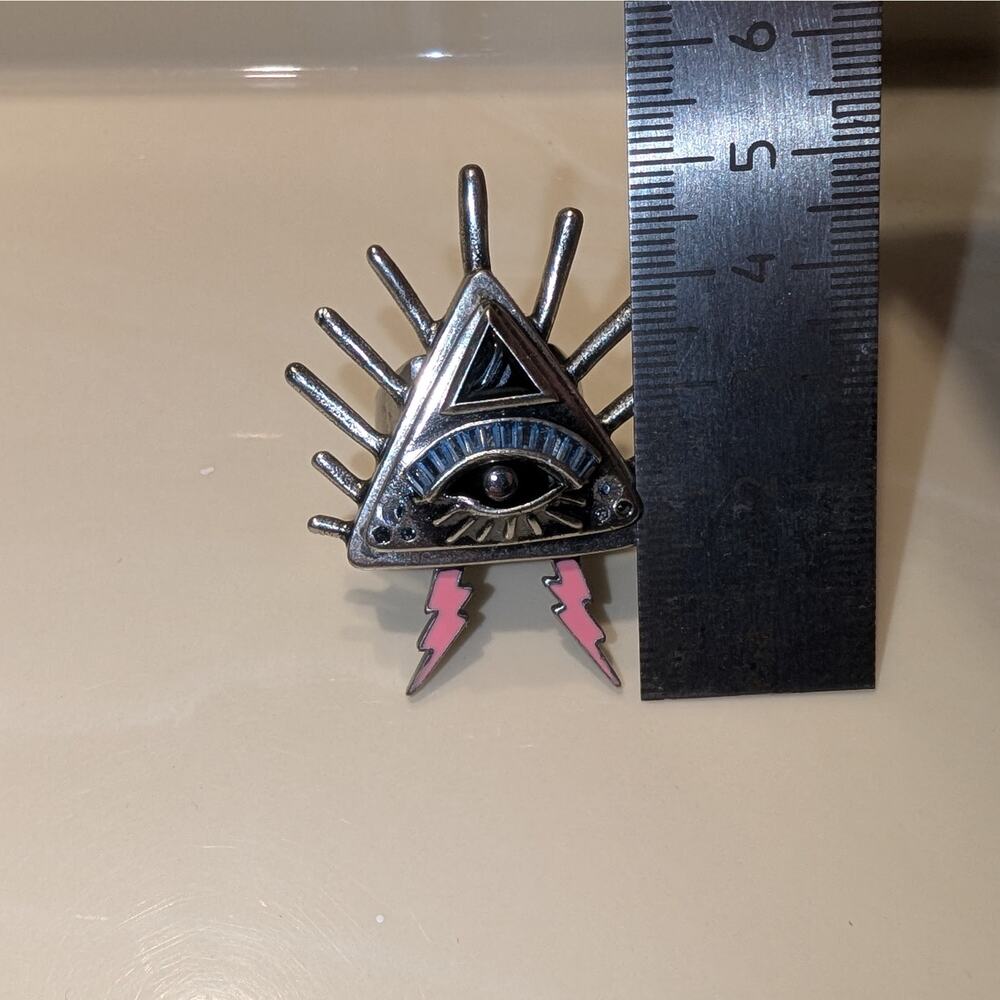 COACH - Rare Pyramid Eye Ring 7.5 - Picture 9 of 11